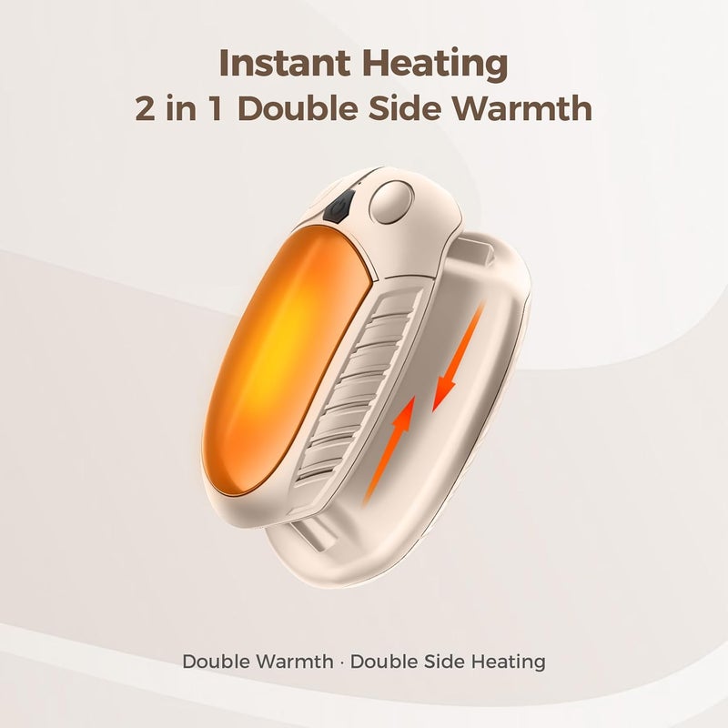 Gutimo Classic Hand Warmers Rechargeable 2 Pack, AI Temperature Control Pocket Size Electric Handwarmers, Quick Charge Portable Hand Warmer Great Gift for Christmas Outdoors, Hunting, Golf, Camping - Image 5
